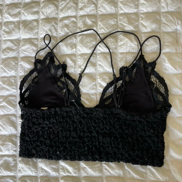 Free People black Adela lace bralette - Picture 7 of 11